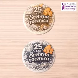 25. rocznica - przypinka 56 mm